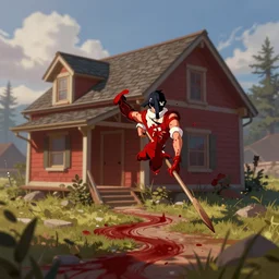 home in the blood, shallow depth of field, highly detailed, digital painting, trending artstation, concept art, illustration, cinematic lighting, vibrant colors, photorealism, epic, octane render