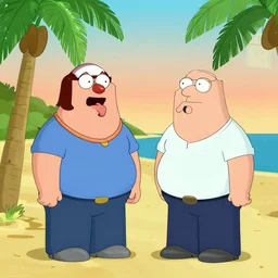 normandy beach, family guy