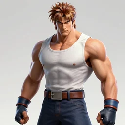 ken from street fighter 2 in the style of freud, lucian