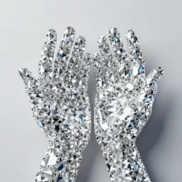 diamonds in the shape of hands