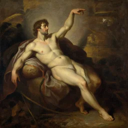 dante's inferno, oil in canvas,