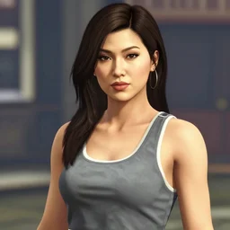 highly detailed portrait, sexy asian woman, in gta v, stephen bliss, unreal engine, fantasy art by greg rutkowski, loish, rhads, ferdinand knab, makoto shinkai and lois van baarle, ilya kuvshinov, rossdraws, tom bagshaw, global illumination, radiant light, detailed and intricate environment