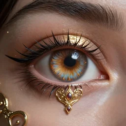 The eye of god Rah, intricate, ornate, photorealistic, ultra detailed, octane render, high definition, depth of field, bokeh, 8k, artstation, cgsociety