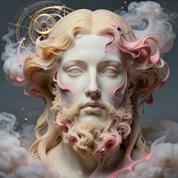 communist beard epic beautiful intricate and detailed concept art. abstract supermodel female face with blond and pink liquid fluid carbon god. abstract sculpture. art noveau clouds. astronomical mechanism. 1 7 th century masterpiece by michelangelo. aetheral concept art, close up portrait photography by amy leibowitz. greg rutkowski, 3 d, wlop, victo ngai, kandinski