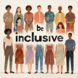 artwork that inspires people to be inclusive. people of all colors, backgrounds and sexualities. 8 k.