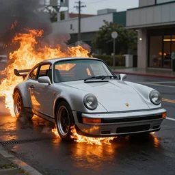 a Porsche that's on (((fire)))