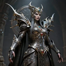the queen of metal, 4 k, intricate detailed, jaw dropping, gorgeous, surreal, octane render