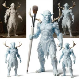 photoshop traditional brushes test, costume design from ice golem designers, artist reference pictures pose, sophisticated composition, old masters light composition, procedurally generated, epic kawaii human girl character posing for concept art, ancient garden behind her, substance designer, PBR, HD, Ultra detailed, hyperrealistic, megascans, volumetric light, concept by master artist, made in paint tool SAI2, trending pixiv face