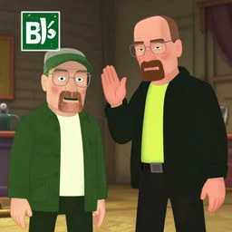 hank calling walter white sussy baka in breaking bad animated pixar film