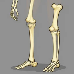 an illustration of a cartoon femur bone 🦴🦴🦴