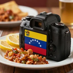 close - up focused dslr photograph of an venezuelan dinner, 8 k, high detail, volumetric lighting, hyperrealism, aesthetically pleasing, studio lighting, trending