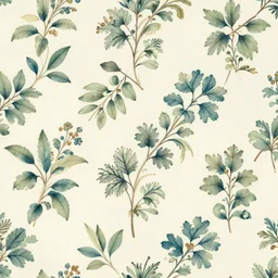 the centella asiatica in william morris style