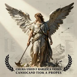 a military blueprint of an old testament angel