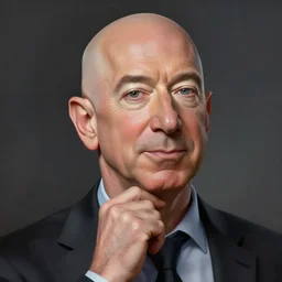 portrait of Jeff Bezos, expressive pose, futuristic, highly detailed, digital painting, artstation, concept art, smooth, sharp focus, by gil elvgren