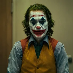 film still of Ted Raimi as joker in the new Joker movie