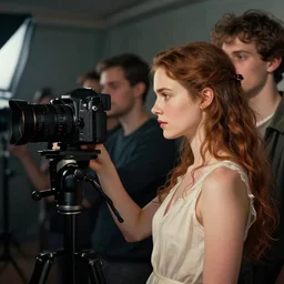 film camera : side profile portrait by thomas blackshear and lawren harris, imogen poots as paladin, 5 4 k rtx hdr volume light concept studio matte painting digital illustration fanart artstation by artgerm, eve ventrue, sherree, ilya kuvshinov, magali villeneuve, jeremy lipkin, rob rey, christophe vacher