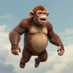 a photo of harambe laughing at us from heaven, artstation, by nick silva and RHADS, intricate, elegant, highly detailed, digital painting, smooth, sharp focus