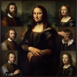 jan van eyck, sandro botticelli, hieronymus bosch, leonardo da vinci, albrecht durer, michelangelo, raphael, titian
