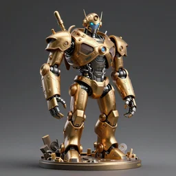 nft - collectible of superrare : an intricate and extremely detailed sculpture of a robot