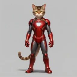 cat in an ironman suit, concept art, superhero cat, marvel, MCU, digital painting, artstation