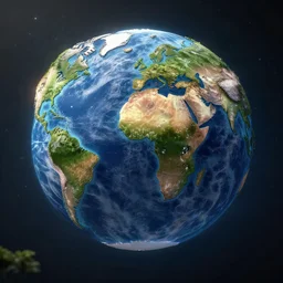 i am a world, space - floating, life - nurturing, unreal engine 5, digital art, octane render, 1 6 k