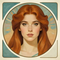 front facing symmetrical centered painted portrait, just one head, Imogen Poots as a D&D Paladin, RPG character avatar, Mucha illustration, Blizzard concept art, pixar, dreamworks, global illumination lighting, trending on artstation, by lois van baarle, ilya kuvshinov, rossdraws
