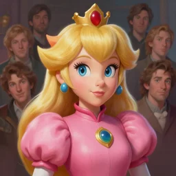 princess peach as realistic blond human character art portrait, matte fantasy painting, deviantart artstation, by jason felix by steve argyle by tyler jacobson by peter mohrbacher, cinema c 9. 0