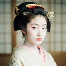 Portrait Photograph of a Japanese Geisha Illford HP5 Plus
