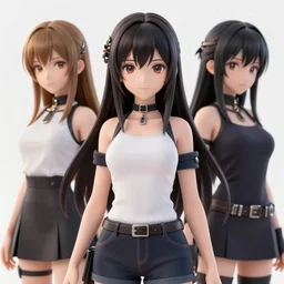 3 d anime girl highly detailed