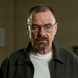 Live Action Still of Aaron Paul dressed as and playing Walter White in Breaking Bad, real life, hyperrealistic, ultra realistic, realistic, highly detailed, epic, HD quality, 8k resolution, body and headshot, film still