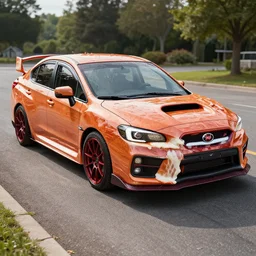 a 2019 WRX made out of bacon