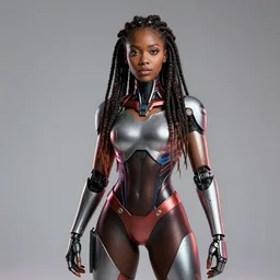 black women with dreads cyborg superhero