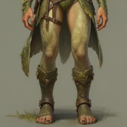 detailed face, visible boots and feet, full body female druid by krenz cushart