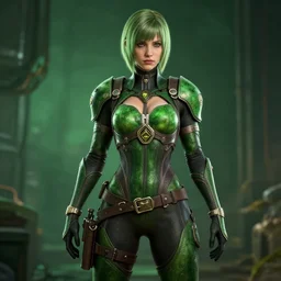 elizabeth from bioshock infinite in green