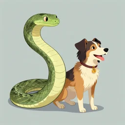 a creature that is half snake and half dog