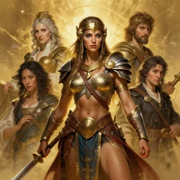 highly detailed portrait of a amazon warrior queen, d & d. art by donato giancola, eugene delacroix, ruan jia, carl larsson, peter mohrbacher. trending on artstation, intricate details, energetic composition, golden ratio, concept art, illustration, elegant art, global illuminaition