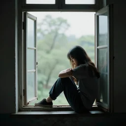 a window open to a life not being lived, nostalgia, pain, sorrow