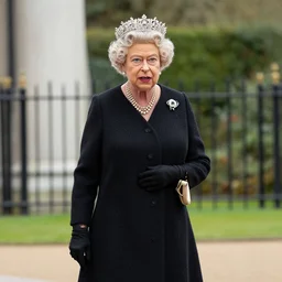 Queen Elizabeth as black widow