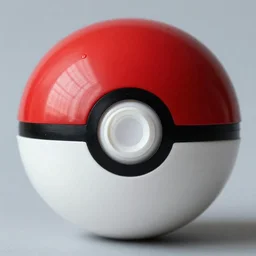 pokeball cut in half and hollow, high quality photo, instagram