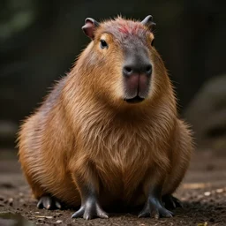 hyperrealistic dslr film still of justin bieber disguised as anthropomorphous capybara, stunning 8 k octane comprehensive 3 d render, inspired by istvan sandorfi & greg rutkowski & unreal engine, perfect symmetry, dim volumetric cinematic lighting, extremely hyper - detailed, incredibly real lifelike attributes & flesh texture, intricate, masterpiece, artstation, stunning