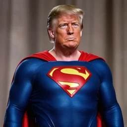 donald trump as superman realistic