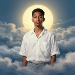portrait of a ( ( ( un tequila ) ) ), ( ( bellaco boricua pelo corto camisa blanca ) ), nubes y magia, el sol, concept character, by greg rutowski and mucha and bierstadt and remington, trending on artstation