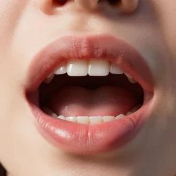 extreme closeup of a hyperrealistic human inside mouth macro shot, hyperrealistic, extreme detail, ray tracing, octane render