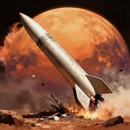 missile destroys mars