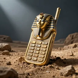 an Ancient Egyptian cellphone is unearthed and it works with modern cellphone networks, news article