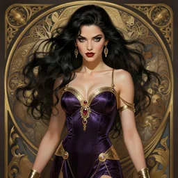 full figure ultra realistic illustration, gemma chan as zatanna, intricate, elegant, highly detailed, digital painting, artstation, concept art, smooth, sharp focus, illustration, art by artgerm and greg rutkowski and alphonse mucha