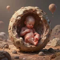 surrealistic digital art of the place before birth, award winning, artstation, unreal engine, blender, 4k