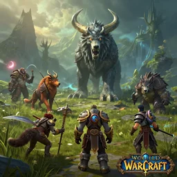 mount epic dire wolf screenshot world of warcraft mounts worldboss borberland comics by jesper ejsing art and by feng zhu, by rhads, makoto shinkai and lois van baarle, ilya kuvshinov, rossdraws global light 3 d rtx hdr