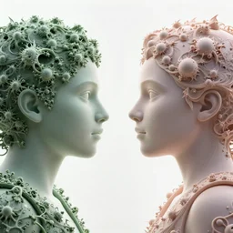 the battle between nature and humans, character portrait made of fractals facing each other, ultra realistic, wide angle, intricate details, the fifth element artifacts, highly detailed by peter mohrbacher, hajime sorayama, wayne barlowe, boris vallejo, aaron horkey, gaston bussiere, craig mullins