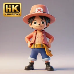 3d render of a still of One piece, blender, trending on artstation, 8k, highly detailed, disney pixar 3D style